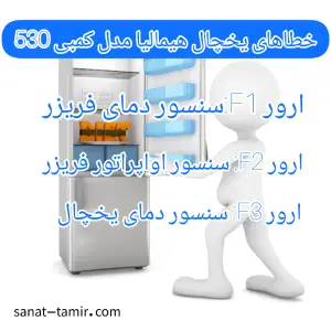 کد ها و خطاهای یخچال هیمالیا مدل کمبی 530