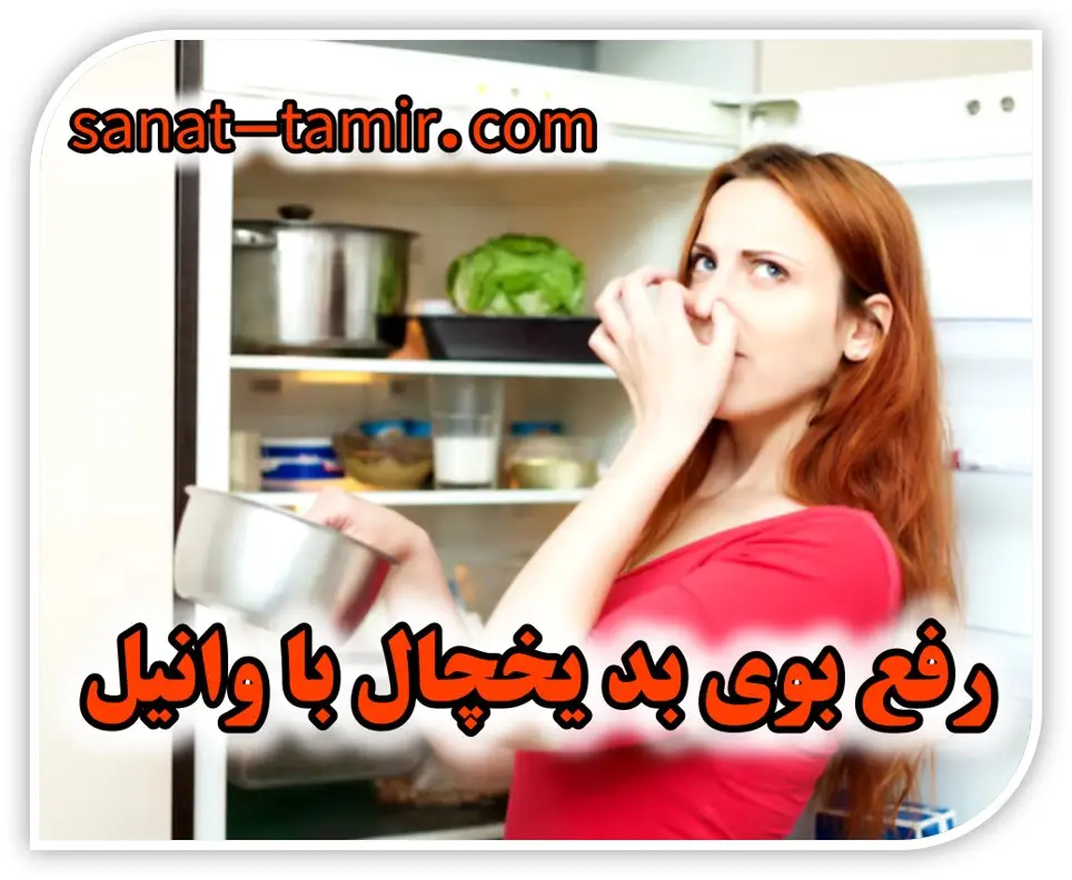 رفع بوی بد یخچال با وانیل